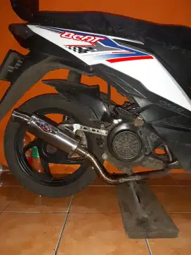Knalpot BLACK DEVIL in 38 eks BEAT Leheran Kolong Stainless 26-28-38