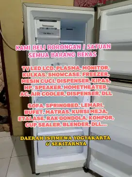 DIBELI terus Barkas Kulkas Freezer Showcase Tv Led Ac Sofa Springbed