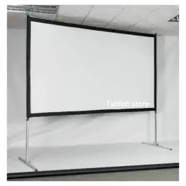 Projector Front Rear 120 inch Layar Proyektor SCREEN PRO 120 Baru