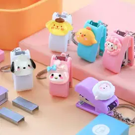 Stapler Mini Staples Steples Mini Karakter Melody Lucu Stepler Gantung