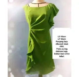 Dress Drapery hijau