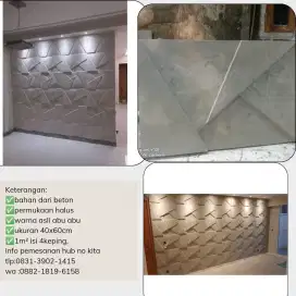 Wall panel 3d dari beton