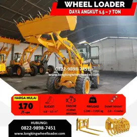 New Wheel Loader China Murah Tangguh Kapasitas 1 - 3 Kubik Ready Stock