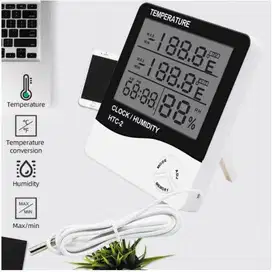 HTC 2 HYGROMETER THERMOMETER DIGITAL JAM DIGITAL TEBAIK HARGA MURAH