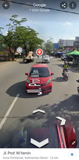 Tanah tepi jalan prof.m.yamin kotabaru pontianak