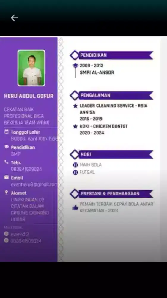 Mencari pekerjaan apa saja
