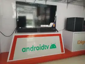 Polytron led tv 32in android tv +sound bar