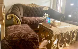 Sofa dan meja tamu ukir set