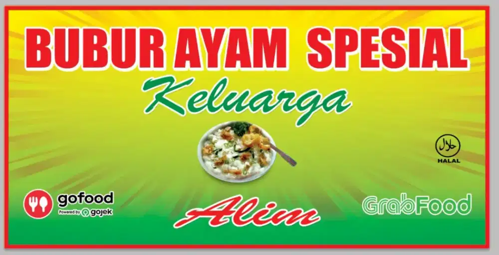 Berjualan bubur ayam