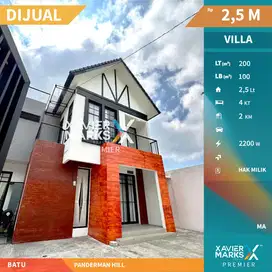 Dijual Rumah Villa Furnish Aman Tenang Nyaman di Panderman Hill Batu