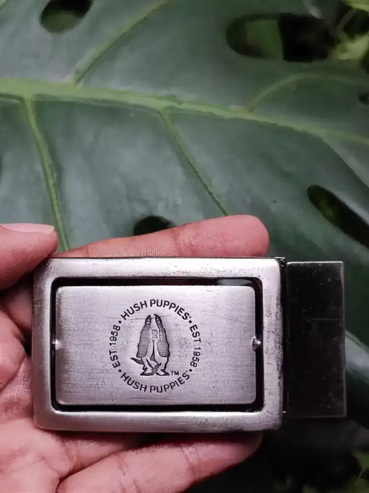 Original Hush Puppies Men Belt Buckle Reversible Flip