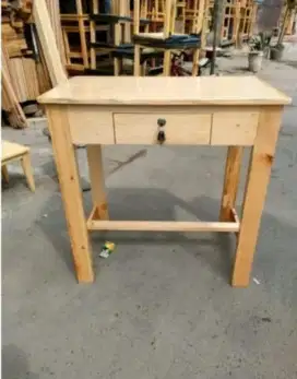 Meja Kayu Jati Belanda, Meja Laci, Meja Kantor,  Free Ongkir Surabaya