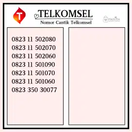 nomor cantik telkomsel part 1