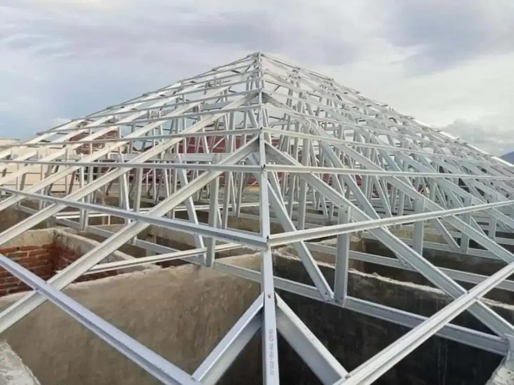Rangka Atap Baja Ringan Terpasang