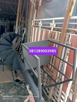 Tangga putar ukuran setandar 3 meter bisa sesuai ukuran