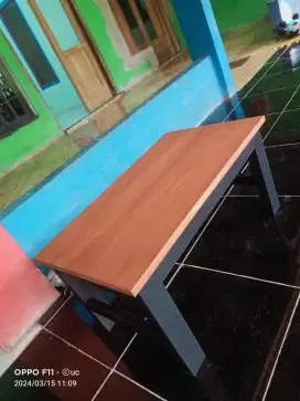 meja lesehan kecil kayu mahoni