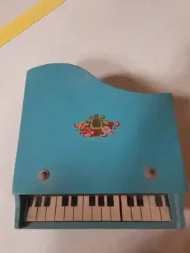Mainan Piano Anak Kayu Jadul Mulus