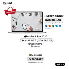 MACBOOK PRO 2020 13 INCH 32/500GB INTEL CORE i7