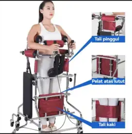 Rollator walker alat bantu jalan lansia roda 8