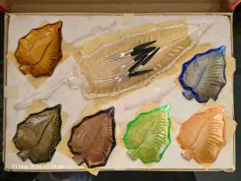Vintage Kristal Piring Dessert