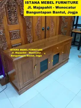 Meja Rak Buffet Bufet Biffet Bifet Aquarium Akuarium Kayu Jati (ben)
