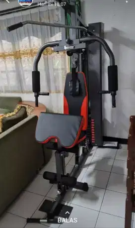 Alat fitnes home gym satu sisi beban 75 kgs