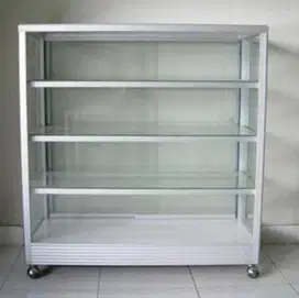 Rak Etasale Kaca Aluminium 100x40x100