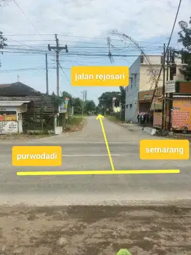 Dijual tanah ukuran 895 M² depan jalan utama