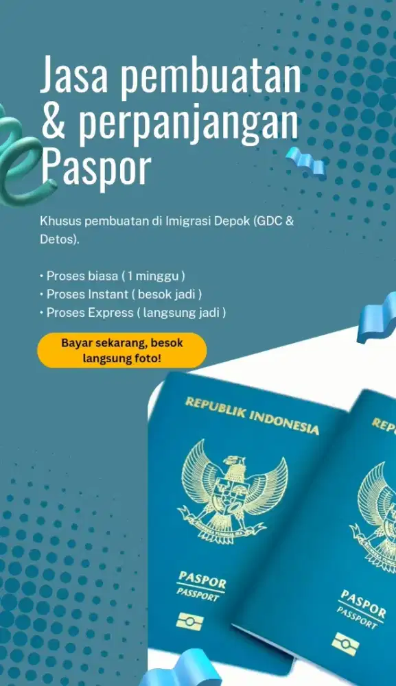 Jasa Passport Depok (GDC/Detos)