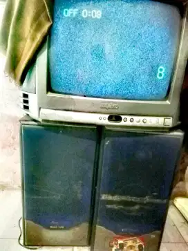 Jual Tv+Speaker kondisi hidup