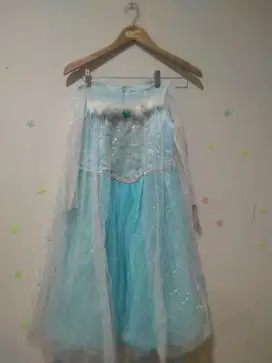 Gaun frozen anak umur 4 - 6 th
