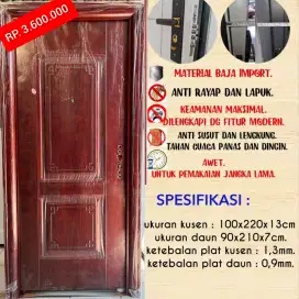 Pintu baja/ pintu aluminium