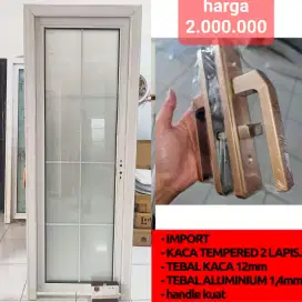 Sale Pintu kamar mandi/ pintu wc bahan aluminium