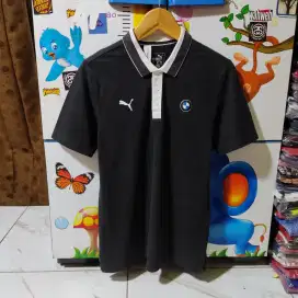 Kaos polo shirt Puma x BMW Motorsport Black colour original second