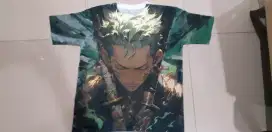 Kaos Full Print HD Roronoa Zoro