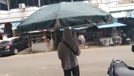 Payung dagang jumbo dabel lapis