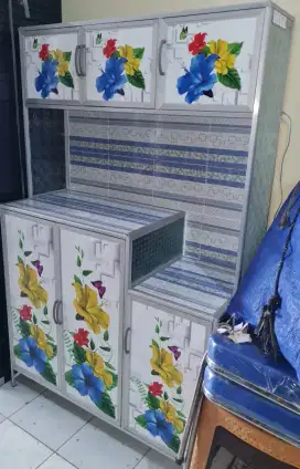 RAK PIRING ALUMINIUM 3 PINTU