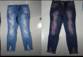 Jeans wanita karet