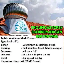 TURBIN VENTILATOR PROVEN 18 INCH