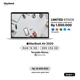 MACBOOK AIR 2020 13 INCH 16/256GB INTEL CORE i5