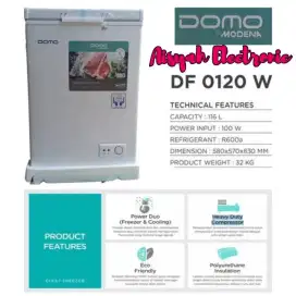 PROMO CHEST FREEZER DOMO BY MODENA 100 LITER GARANSI 5 TAHUN