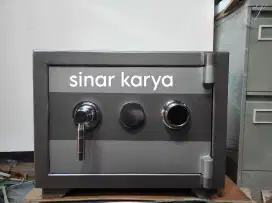 Brankas A1LK kunci lokal model tidur kecil tahan api safet box baru