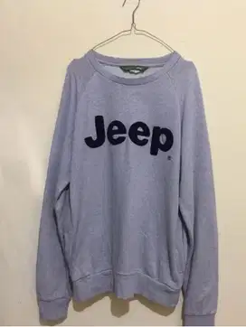 Sweater crewneck Jeep Abu-abu