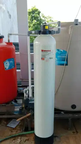 Filter air murah 10  (1054) inch kumplit media dan pemasangan