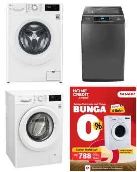 Sharp Washing Machine Front Loading ?PROMO SPECIAL BUNGA & DP BISA 0%?