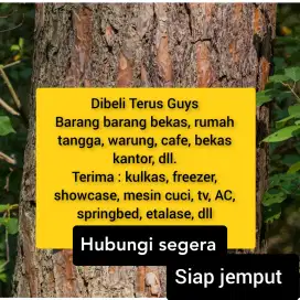 Dibeli terus Barang Barang bekas warung makan, cafe, hotel, dll.