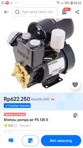 POMPA AIR OTOMATIS SHIMIZU PS 135E GARANSI RESMI SHIMIZU