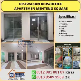 Disewakan Office atau Kios Apartemen Menteng Square