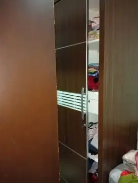 Lemari Kayu Sliding Door Premium