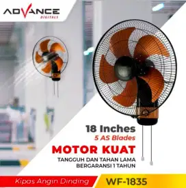 KIPAS ANGIN DINDING BESI 18 INCI ADVANCE